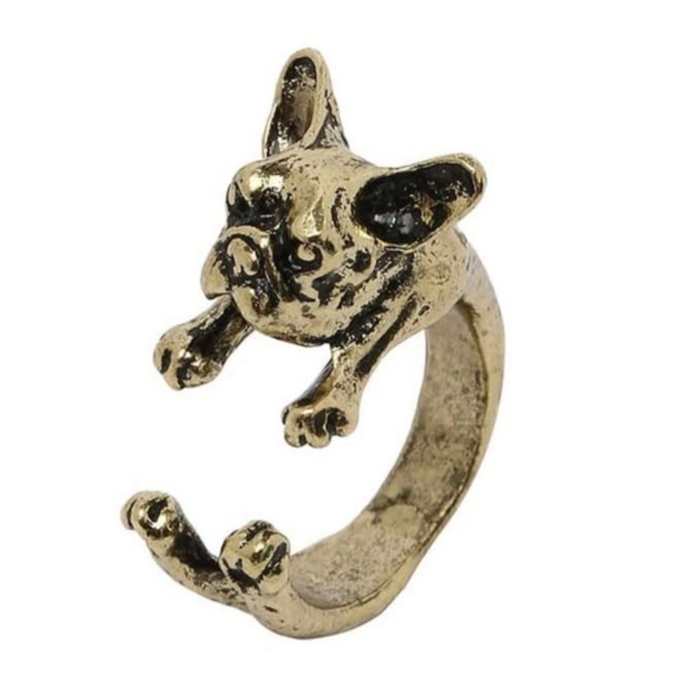 Goldtone Frenchie Ring! 3/$15 - Picture 4 of 4